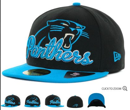 Carolina Panthers New Era Script Down 59FIFTY Hat 60d05